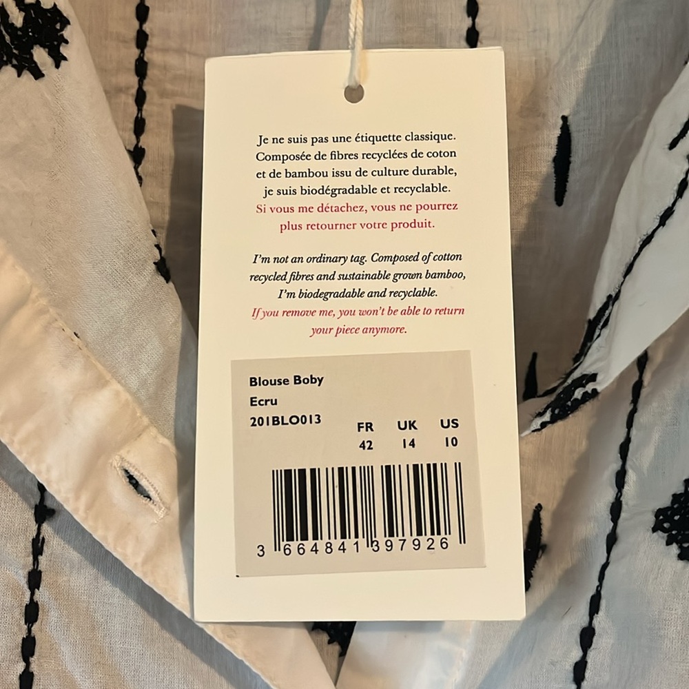 SEZANE Boby Ruffle Blouse - Picture 5 of 6